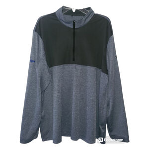Adidas Lightweight UPF pullover Collegiate Navy Heather/ Carbon Size 2XL
